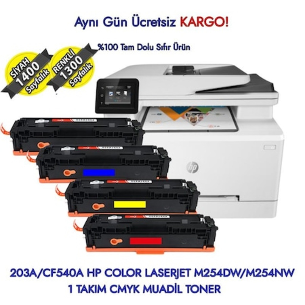 203acf540a Hp Color Laserjet M254dwm254nw Muadil Toner Seti Fiyatlari Ozellikleri Ve Yorumlari En Ucuzu Akakce