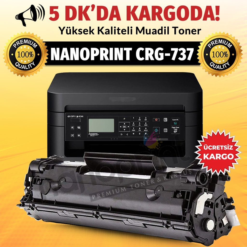 Nanoprint CRG-737 Muadil Toner /NP/CRG737/MF211/MF212w/MF216n/MF2
