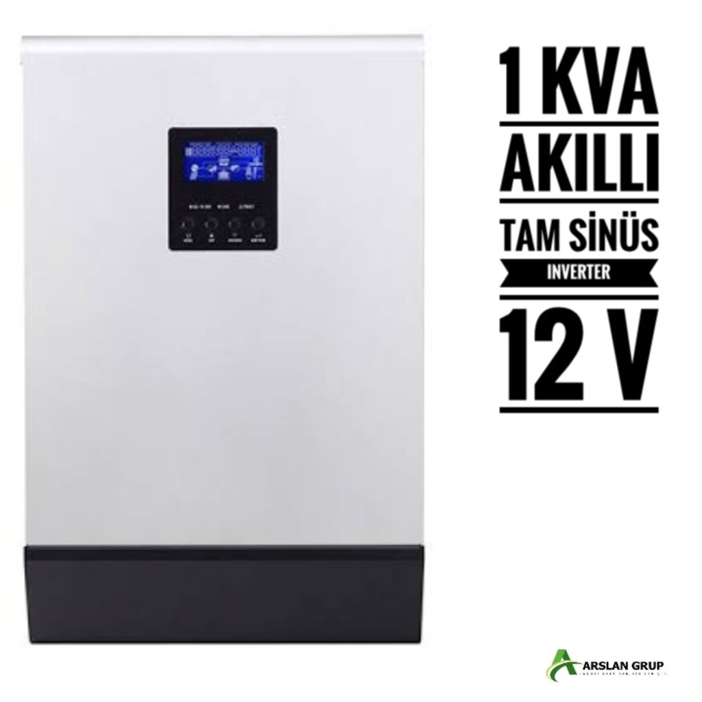 1 KVA 1000 Watt - 12 V Tam Sinüs Akıllı Inverter