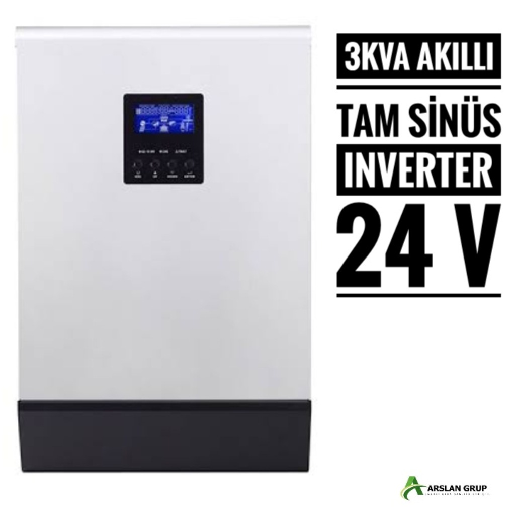 3 KVA 3000 W Watt Tam Sinüs Akıllı 24 V Inverter