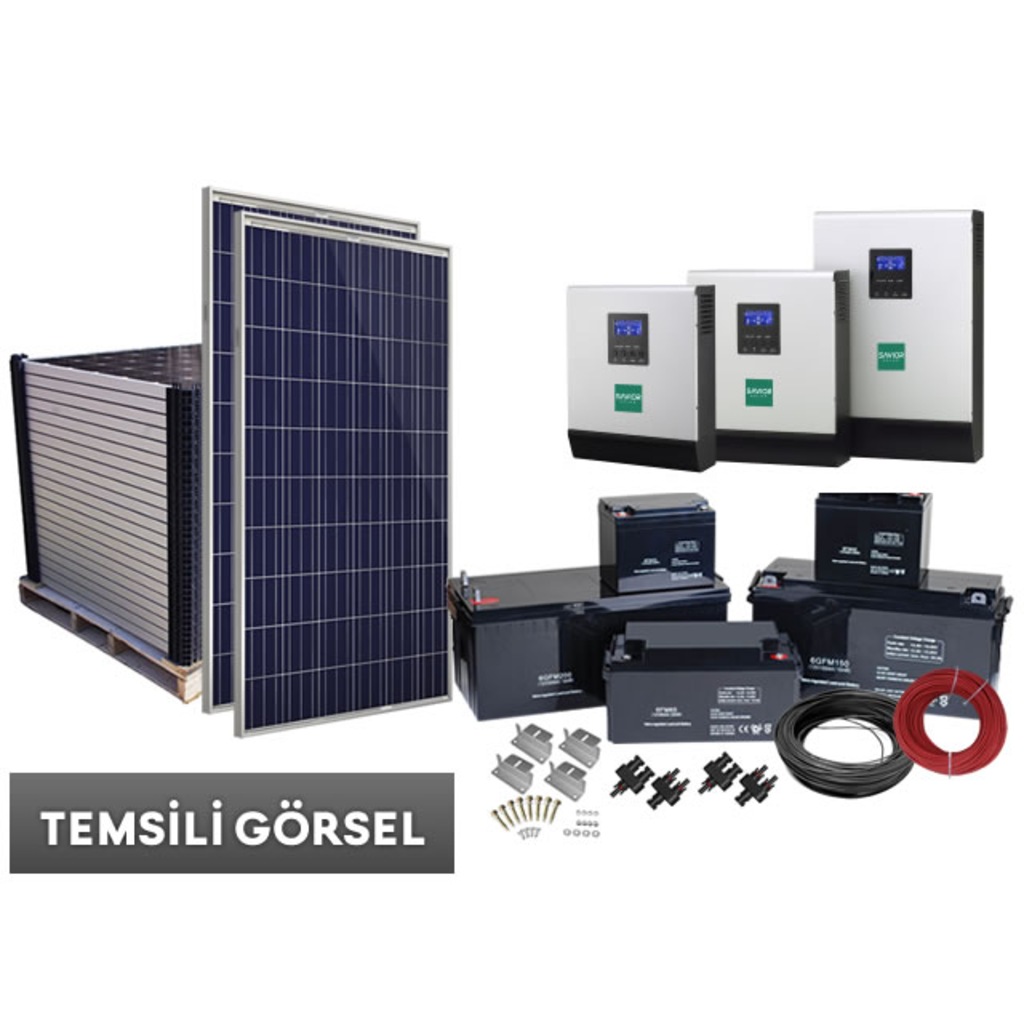 3 Kw GÜNEŞ ENERJİSİ PAKETİ DAĞ EVİ GÜNEŞ ENERJİSİ PAKETİ Fiyatları ve