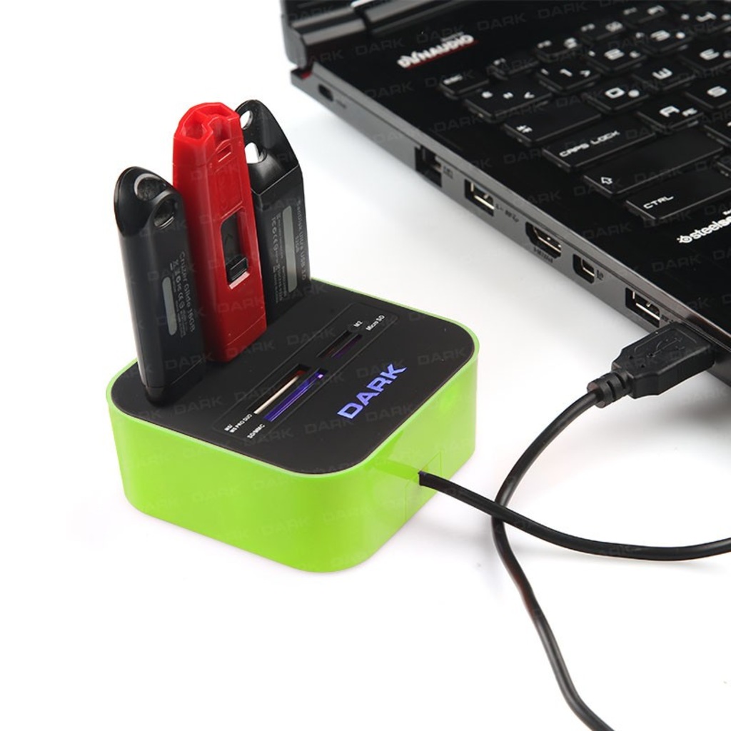 Dark UCR202 USB MicroSD/SD/MMC/M2/MS PRO DUO Kart Okuyuculu USB Ç