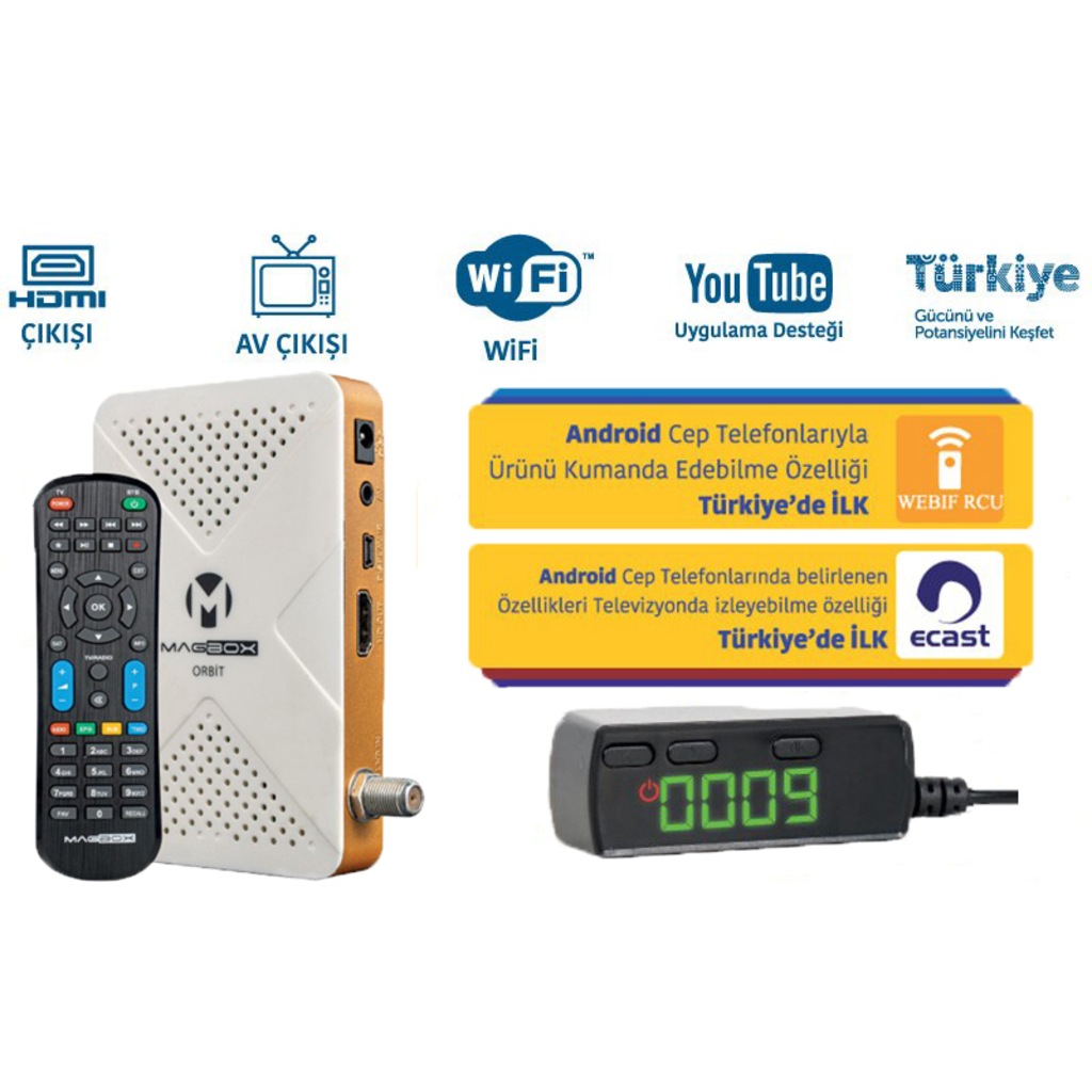UYDU Alıcısı Full HD YOUTUBE LU