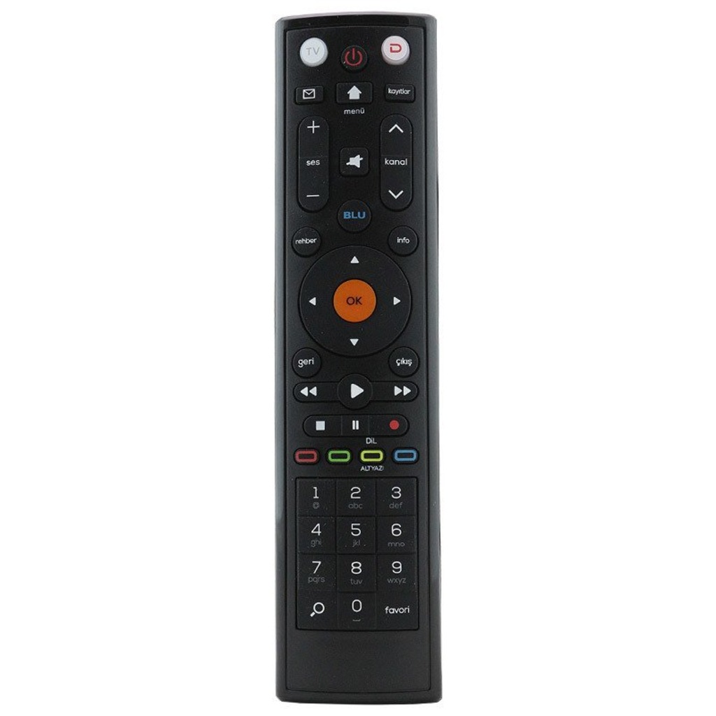 D Smart 2017 HD Blue Uydu Alıcı Kumandası
