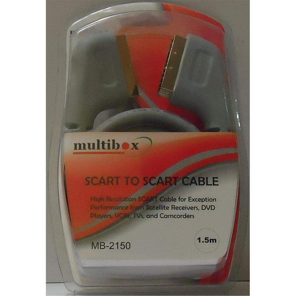 Multibox MB-2130 1.3 Metre Altın Uçlu Scart Kablo