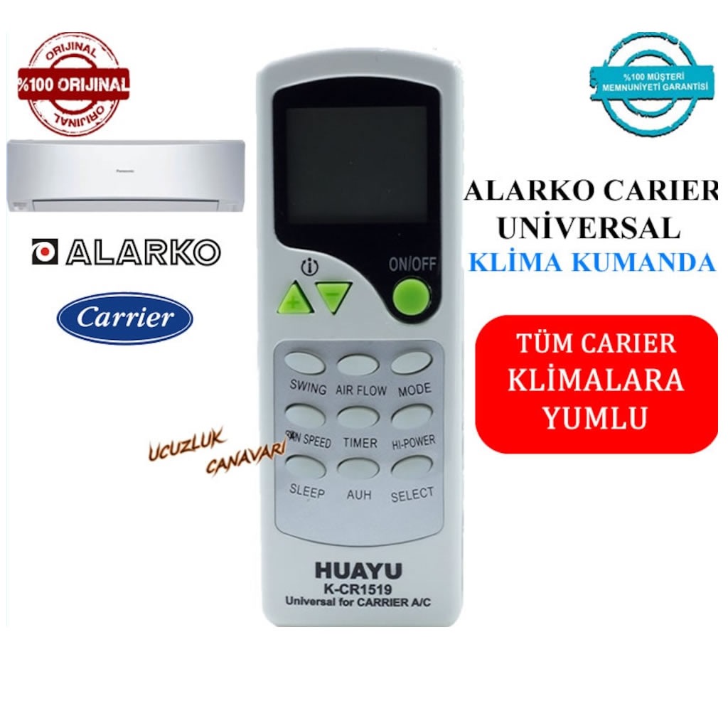 Alarko Carrier Akilli Klima Kumandasi Tum Modeller Uyumlu K Cr151 Fiyatlari Ve Ozellikleri