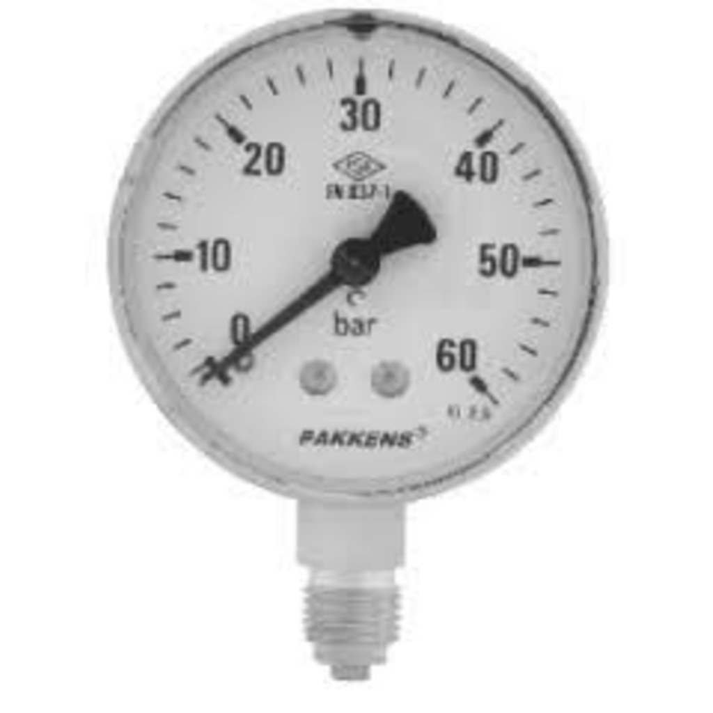 PAKKENS MANOMETRE Q63 GAZ O-60 MBAR