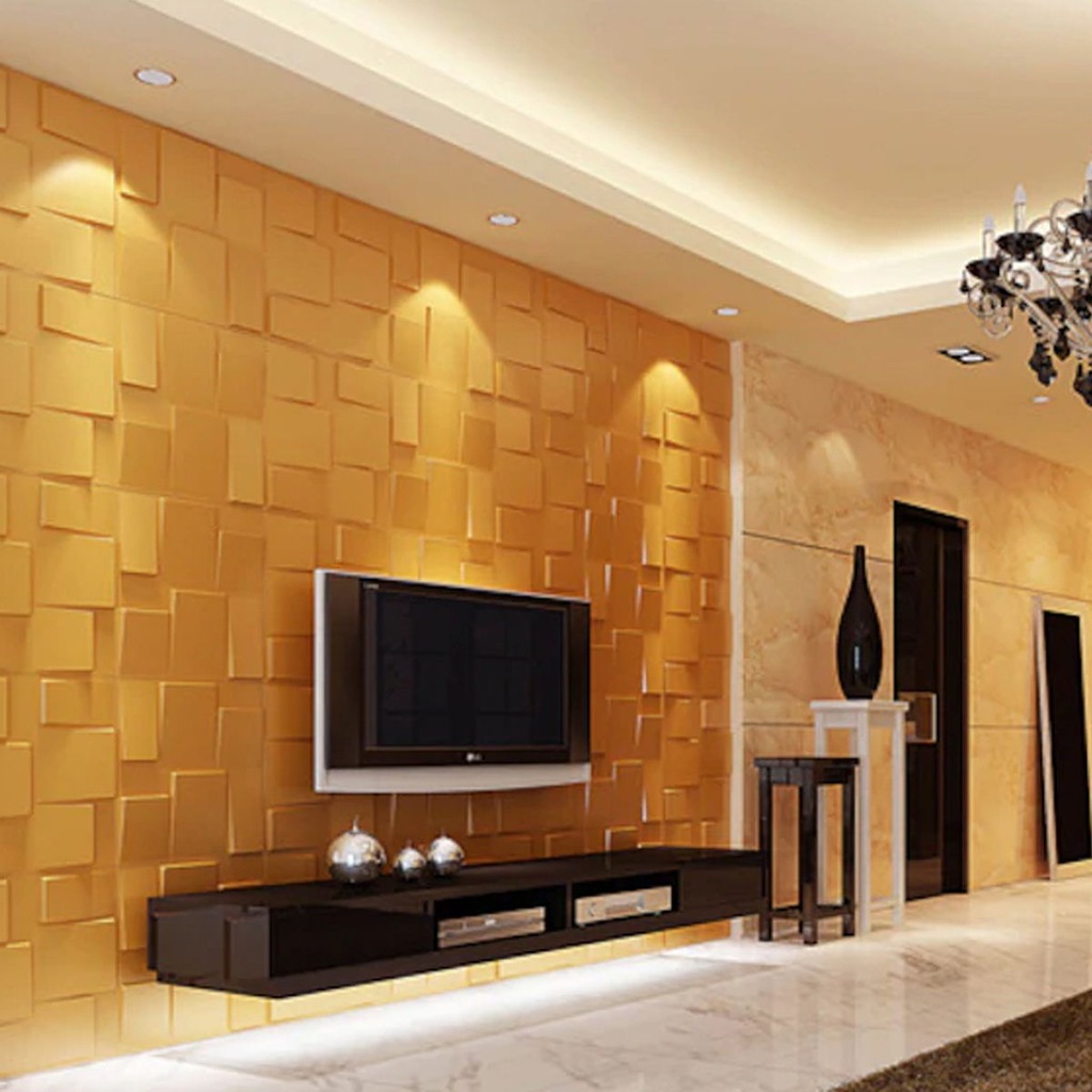3D DUVAR PANELİ (BAMBU) 50 x 50 cm Fiyatları ve Özellikleri