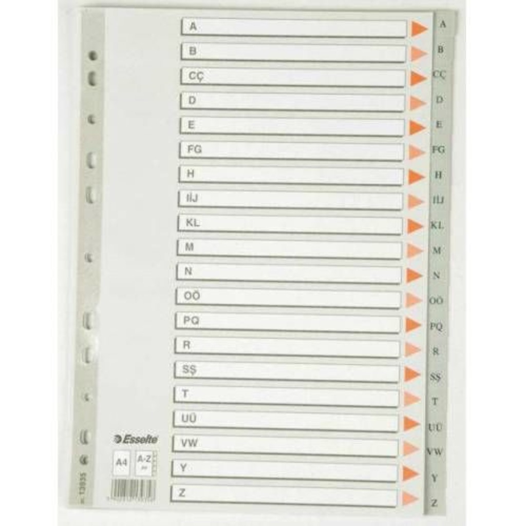 ESSELTE Dosya Ayracı Seperatör A-Z Harfli - 13935-A4