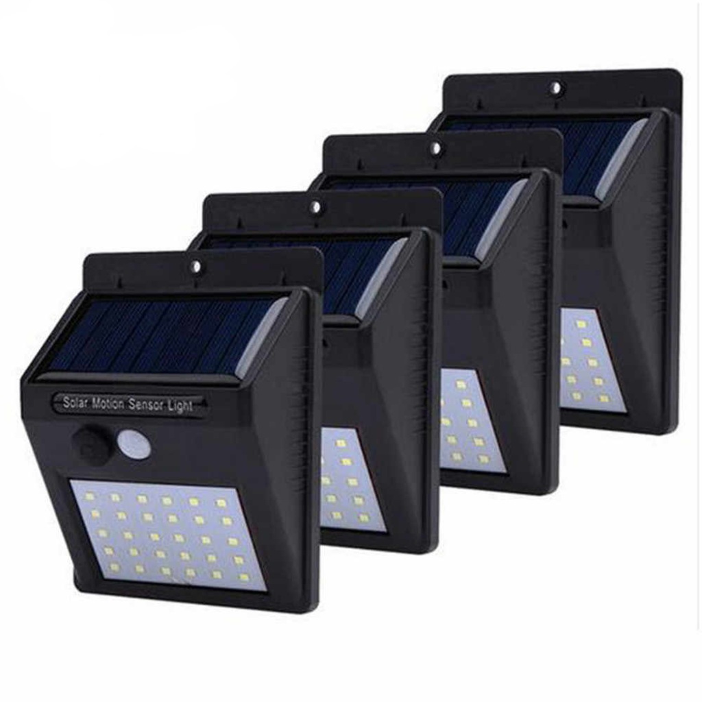 30 Led Fotoselli Solar Led Duvar Lamba Işık Sensörlü Güneş Enerji