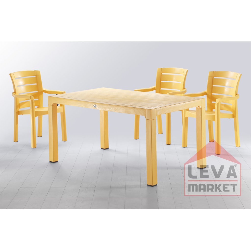 Novussı 90x150 Camsız Masa Takımı (+6 Adet Mılano Wood