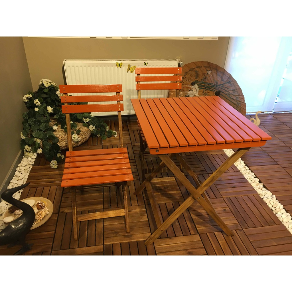 Decktropic Turuncu Katlanır Masa Sandalye Takımı Fiyatları