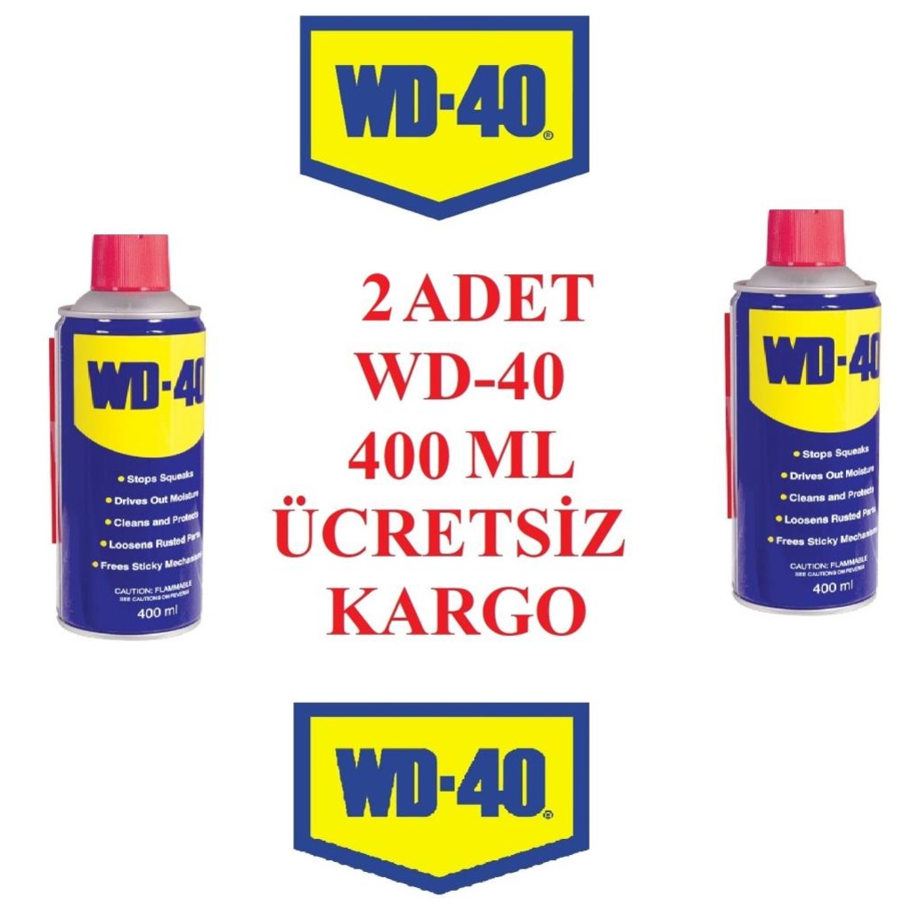 Wd 40 Çok Amaçlı Pas Sökücü 400 ml ( 2 ADET ÜCRETSİZ KARGO ) Fiyatları