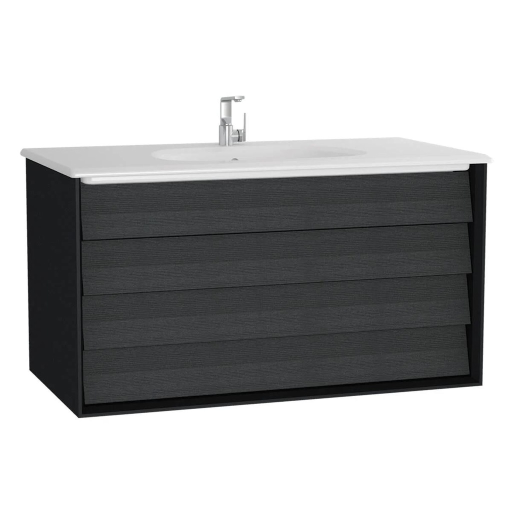 Vitra Frame 100 Cm Mat Siyah Banyo Dolabı Alt Modül Lavabo 61233 ...