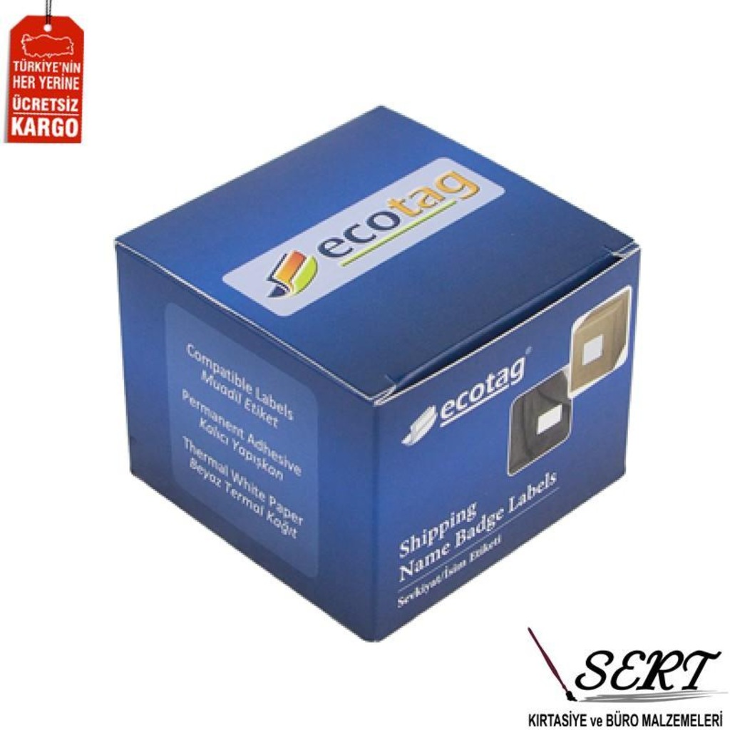 Dymo Ecotag Muadili Etiket 89 mm x 36 mm 520 ADET