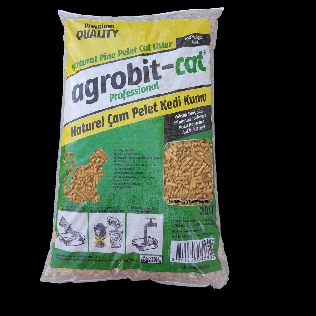 Agrobit Cat Kedi Kumu Çam Pelet İ 20 Lt 660107