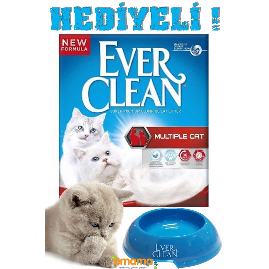 Ever Clean Multiple Cat Ekstra Güçlü Topaklaşan Kedi Kumu 10 Lt