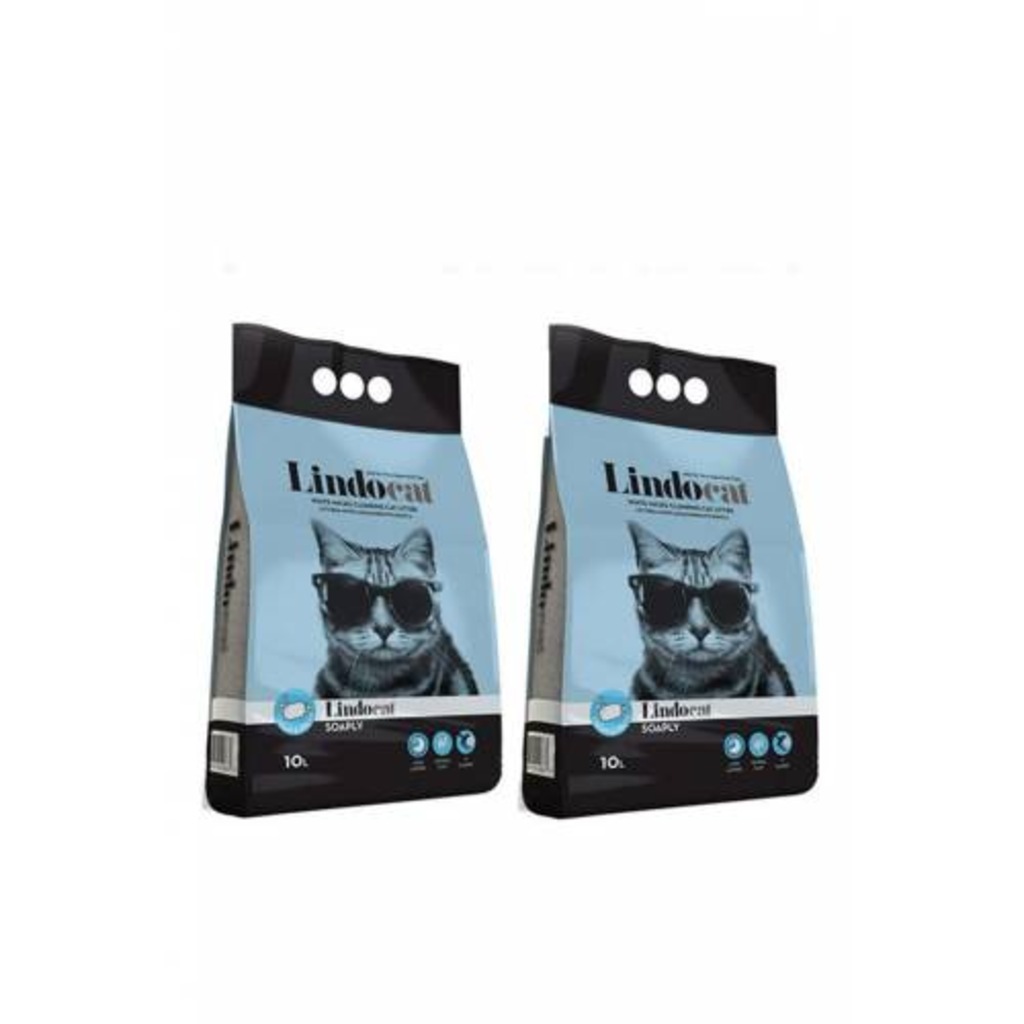 Lindo Cat Bentonit Marsilya Sabunlu İnce Taneli Kedi Kumu 10ltx2