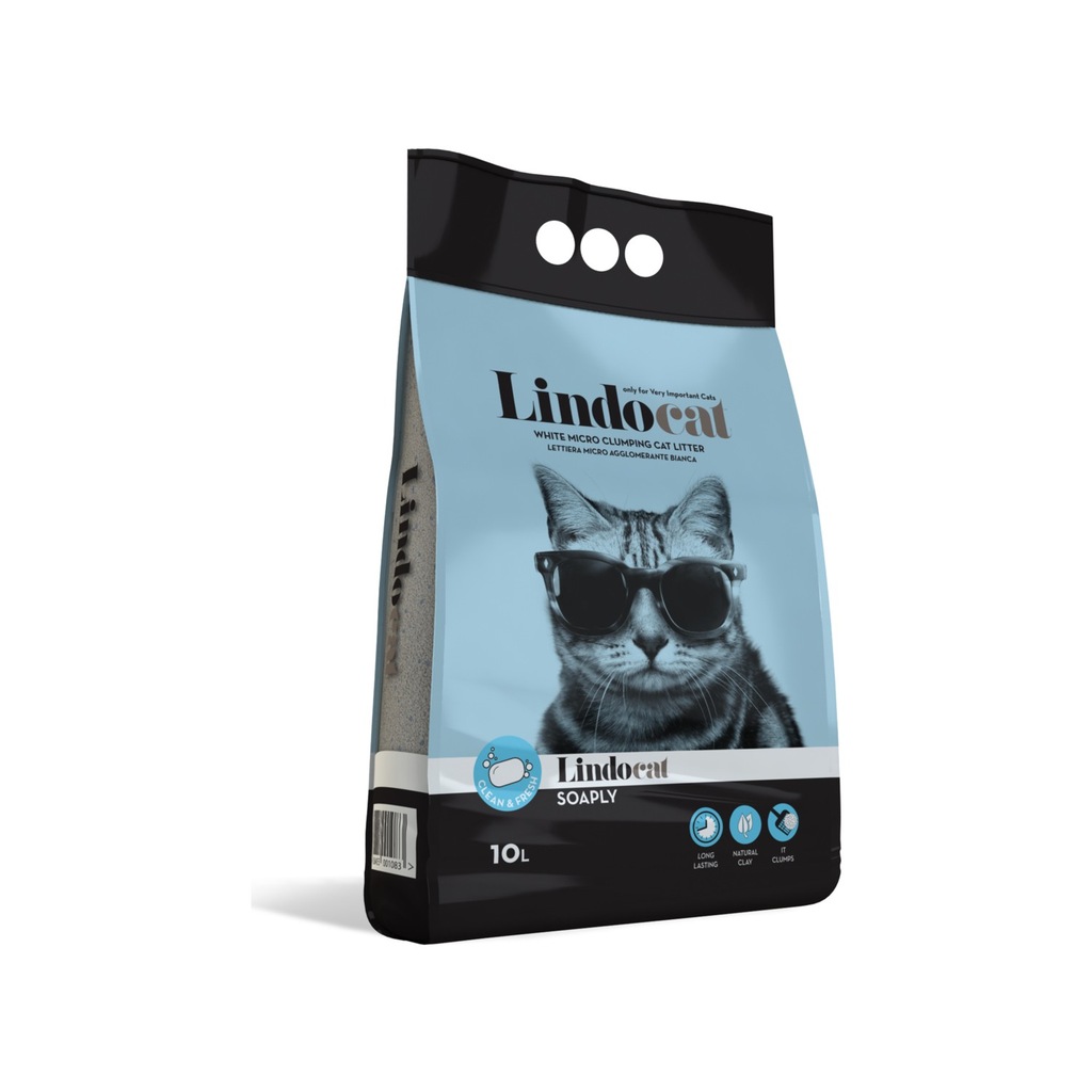 LindoCat Kedi Kumu Sabun Kokulu İnce Taneli 10 Lt 2 ADET