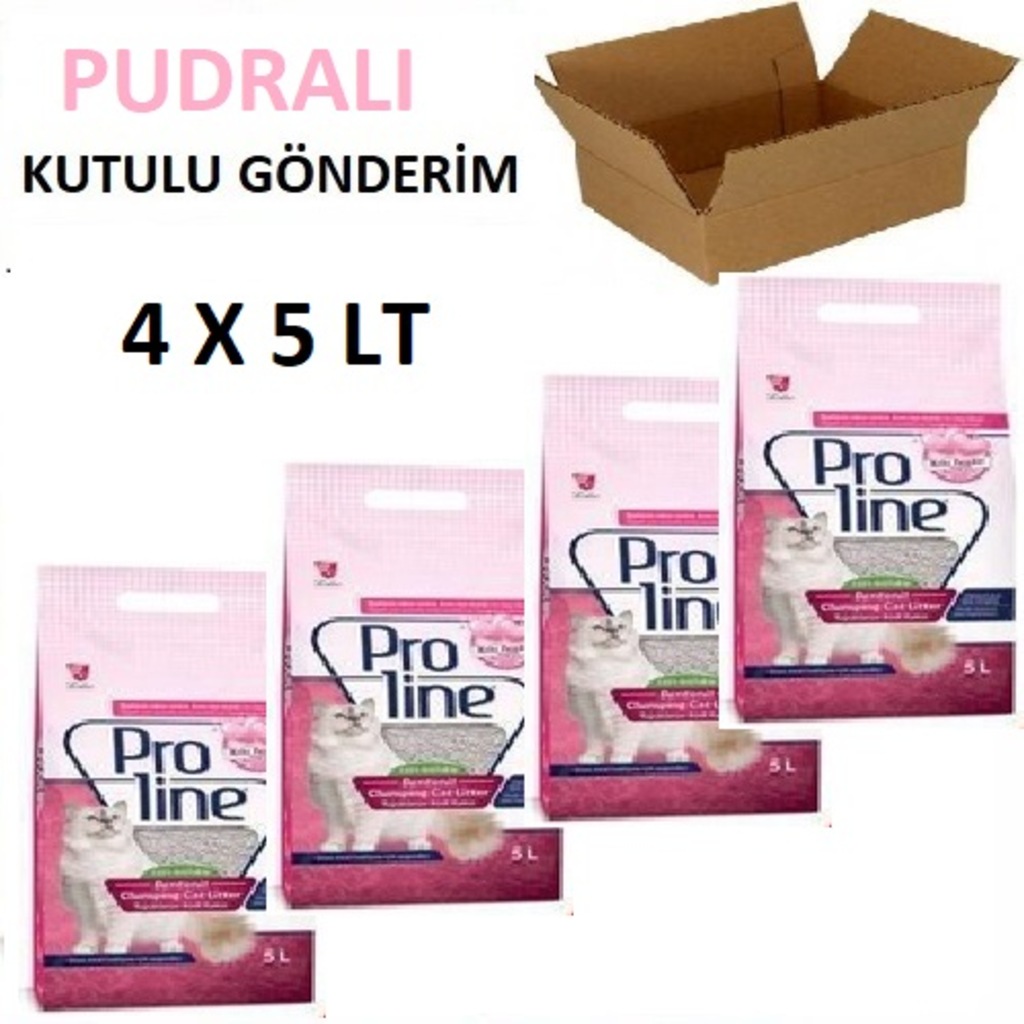 Proline Bentonit Kedi Kumu 4x5LT Bebek Pudrası Parfümlü Fiyatları ve