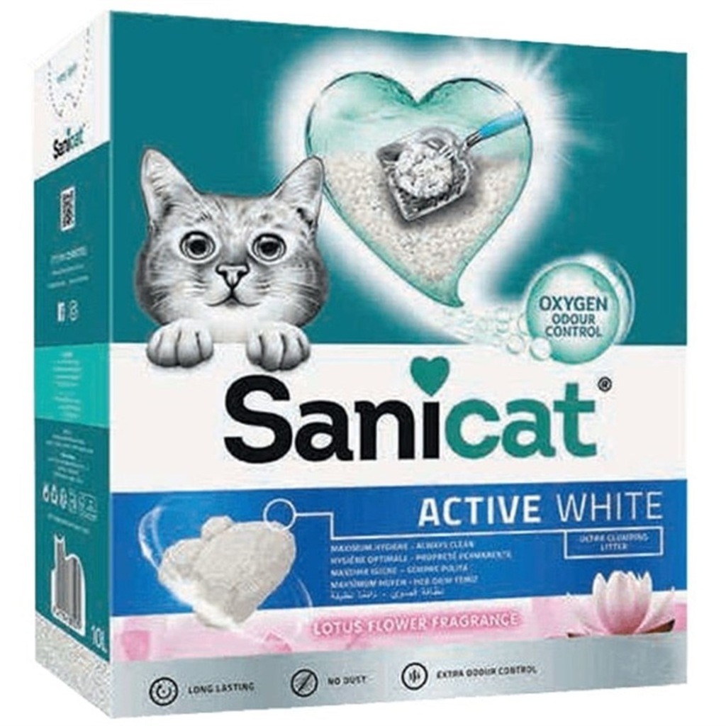 Sanicat Active White Lotus Ultra Topaklanan Kedi Kumu 10lt Fiyatlari Ozellikleri Ve Yorumlari En Ucuzu Akakce