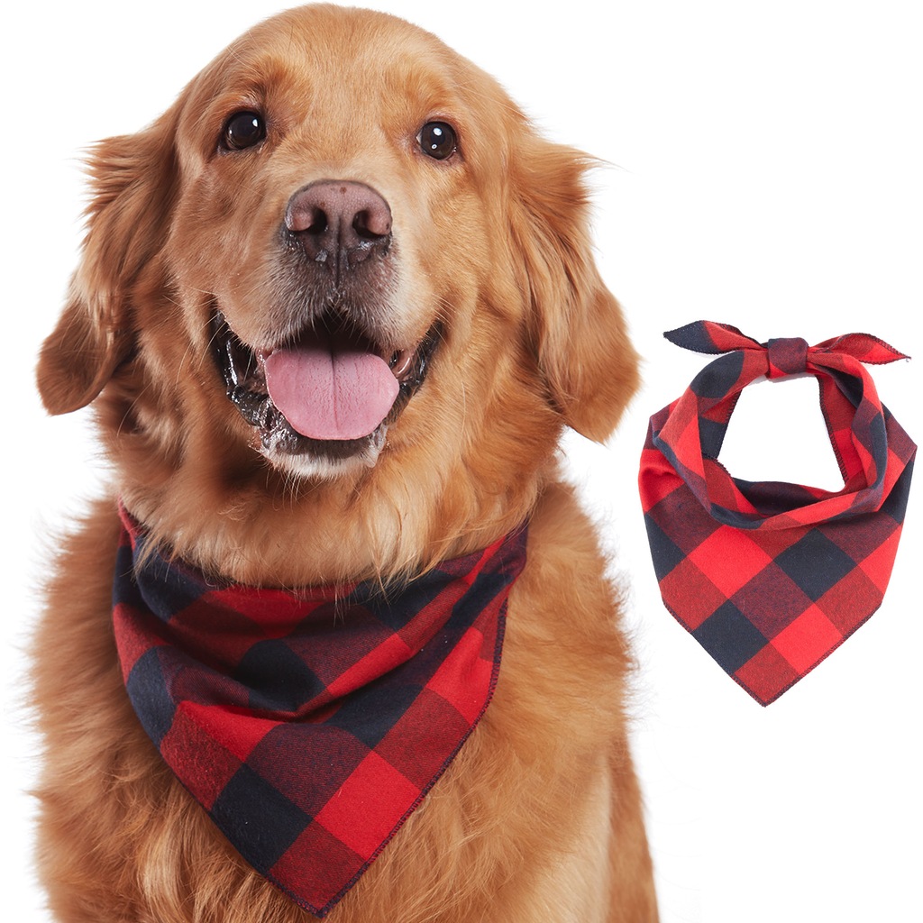 Odi Style Köpek Bandanası, Köpek Aksesuarı, Kırmızı Ekoseli Fiyatları