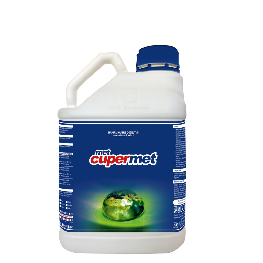 CUPERMET BAKIRLI GÜBRE ÇÖZELTİSİ SIVI BAKIR GÖZTAŞI DEĞİLDİR 5 LT