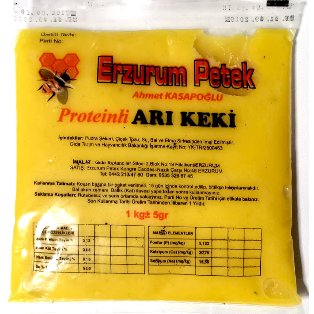 Erzurum Petek Proteinli Arı Keki