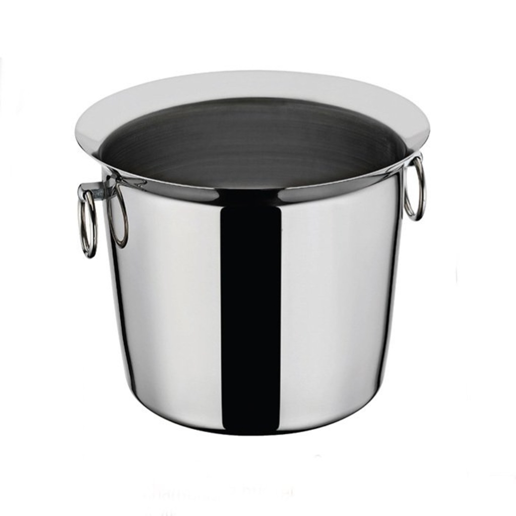 Paslanmaz Çelik Metal Bar Şampanya Buz Kovası 18x22 Cm 5 Lt