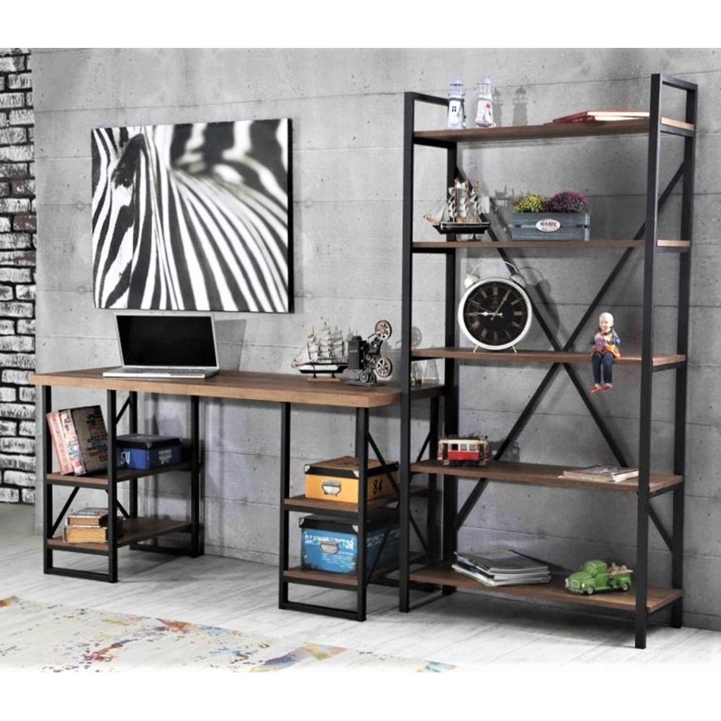 Çalışma masası 4 Raflı &amp; Kitaplık Raf Masa Takımı Ofis &amp; Ev Fiyatları