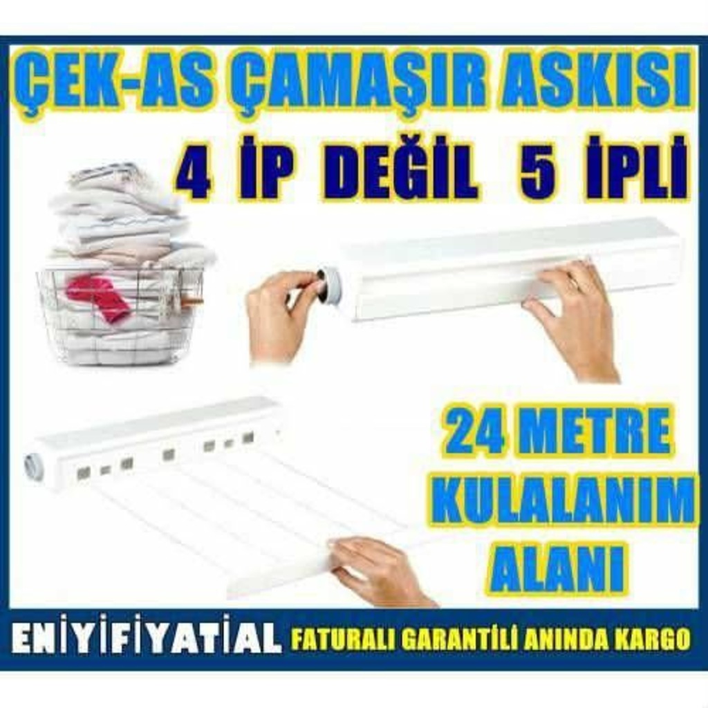 Balkon Çamaşır Kurutma Askısı Çek As Çamaşırlık 24 mt Kullanım Balkon Çamaşır Kurutma Askısı Çek As Çamaşırlık 24 mt Kullanım