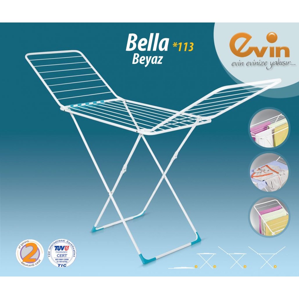 Evin Bella Beyaz Çamaşır Kurutmalık Fiyatları ve Özellikleri