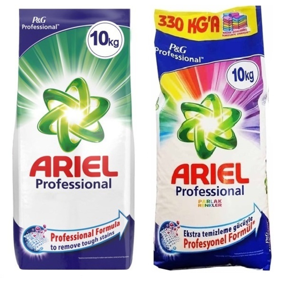 ARİEL PARLAK RENKLER 10 KİLO + 10 KİL0 ARİEL BEYAZLAR İÇİN