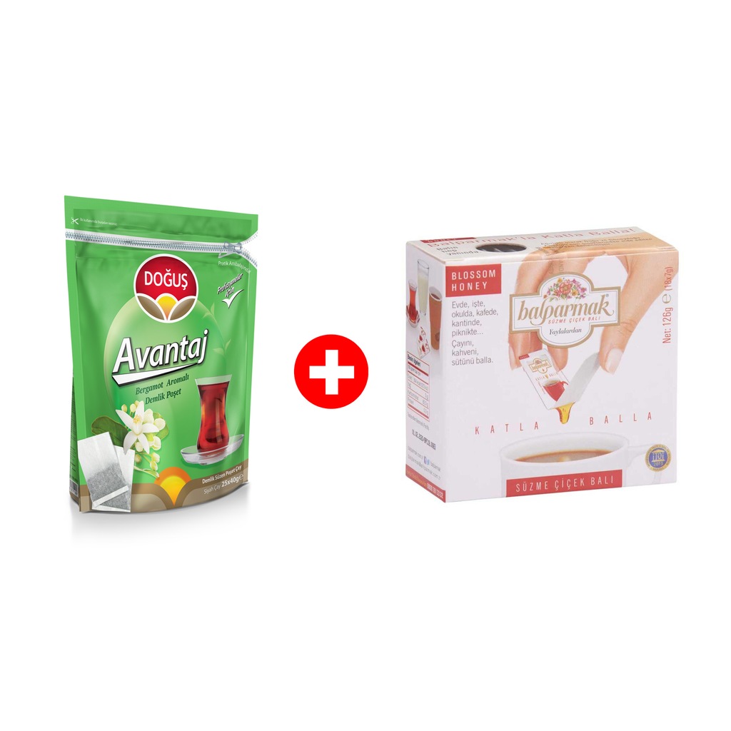 Doğuş Çay Avantaj Bergamot Aromalı 25x40gr+Balparmak Katla Balla