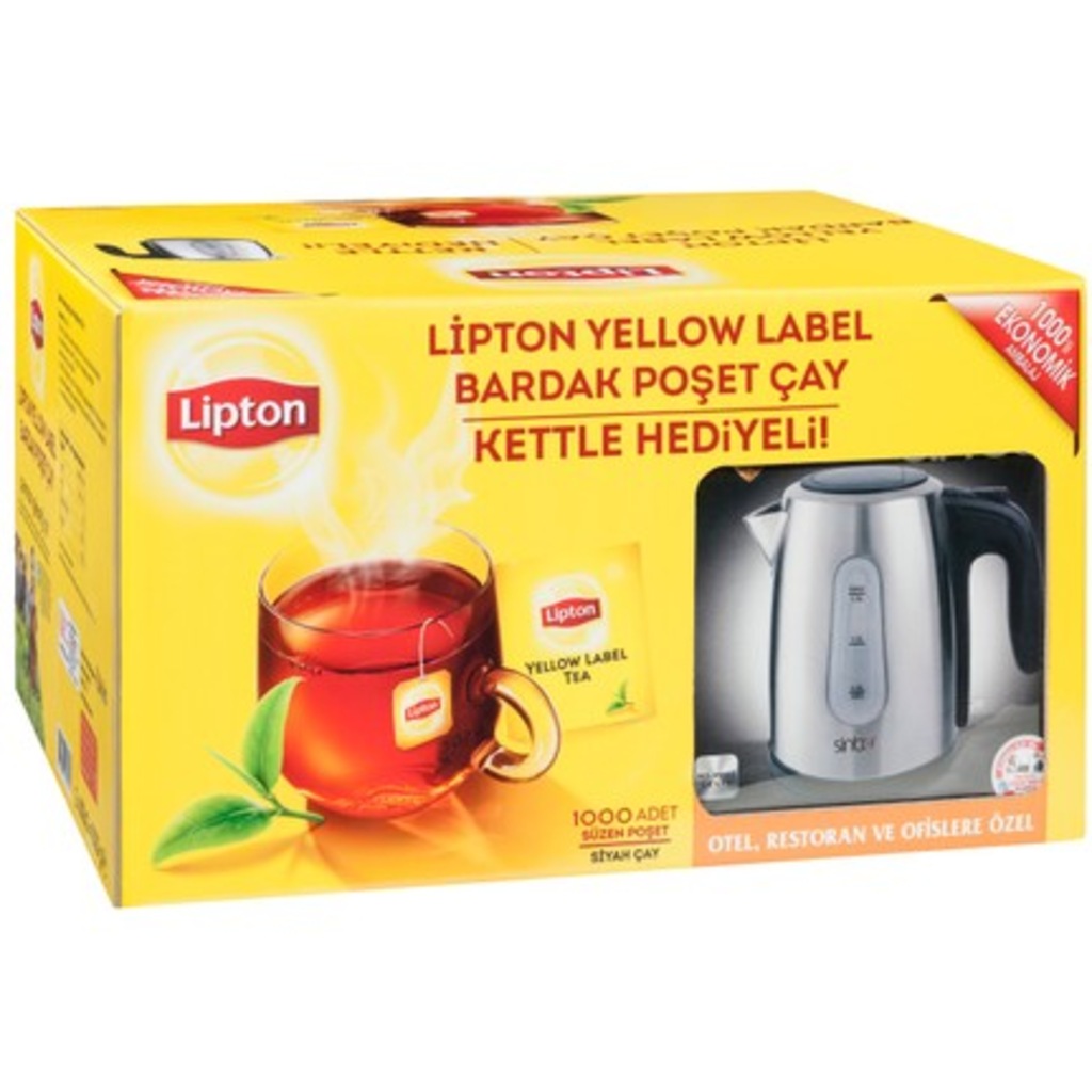 Lipton Bardak Poşet Çay 1000'li Kettle Hediyeli