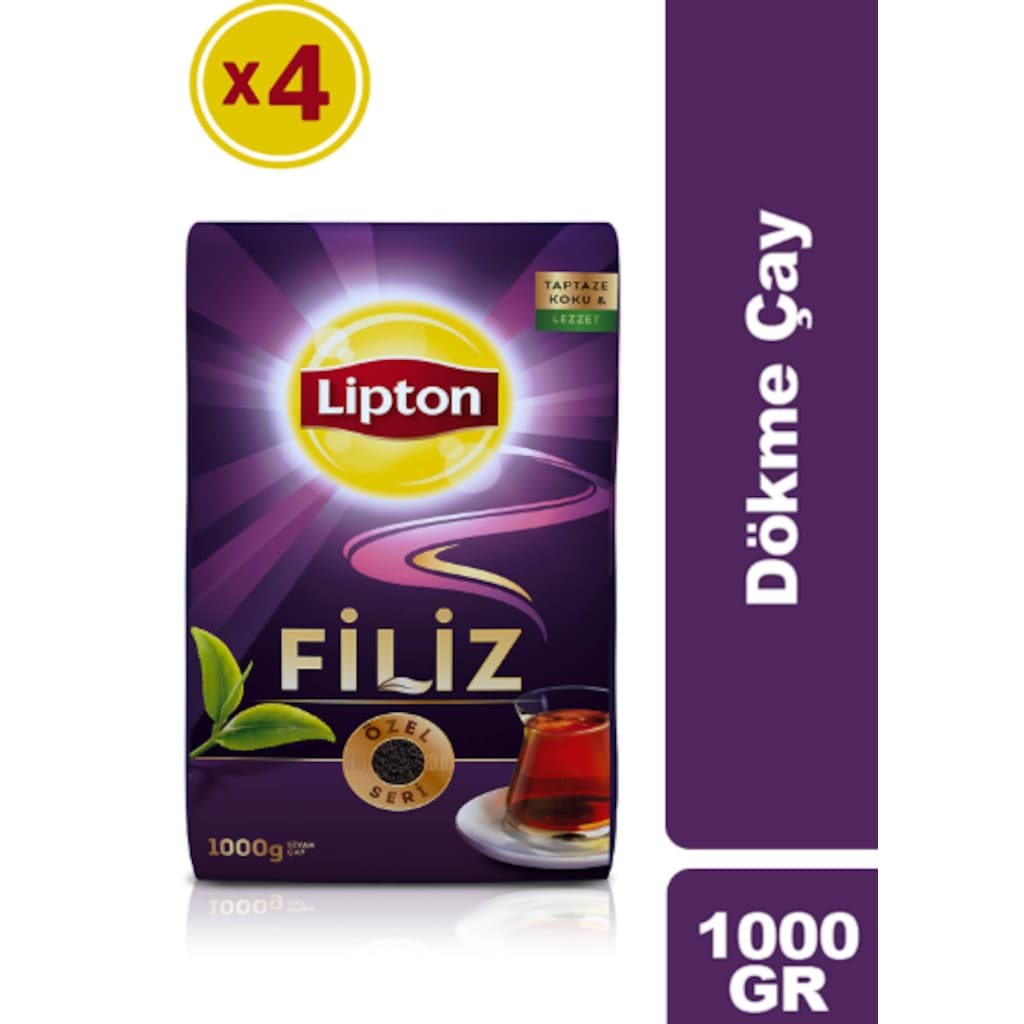Lipton Filiz Dökme Çay 1000 g 4 Adet