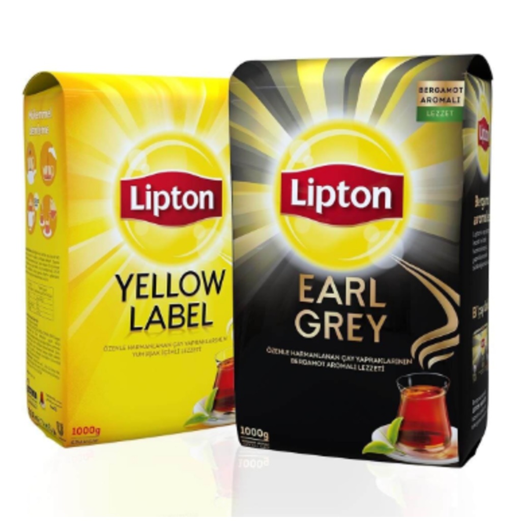 Lipton Yellow Label Dökme Çay 1 kg + Earl Grey Dökme Çay 1 kg
