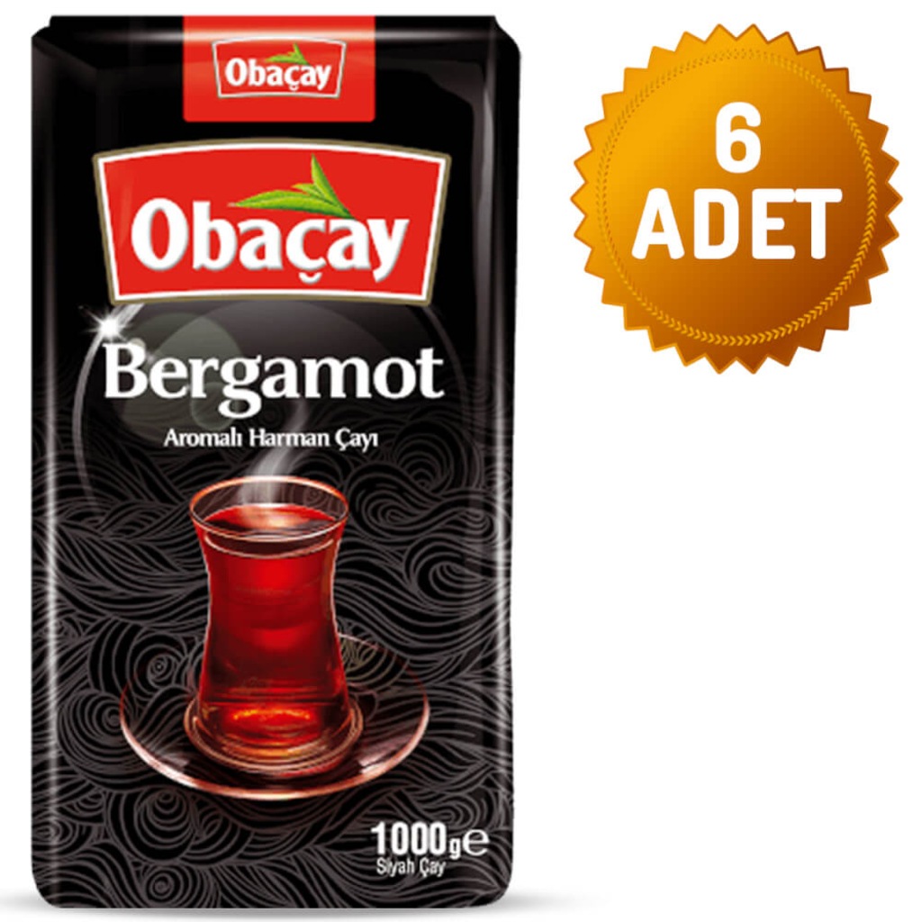 Obaçay Bergamot Aromali Çay 1 Kg (6 Adet)