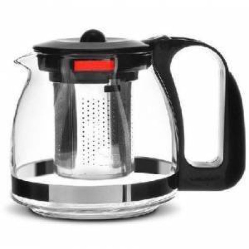 Demlik Süzgeçli Cam Demlik 700 Ml Çay Kahve Bitki Çayı Demliği