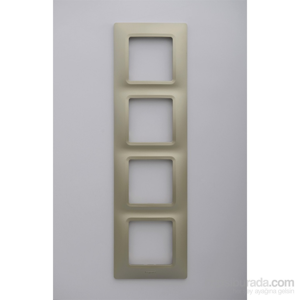 Legrand Salbei 4Lü Çerçeve, Şampanya