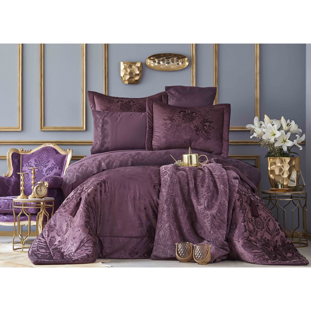 Karaca Home Valeria Prime Mürdüm Çeyiz Seti Karaca Home Valeria Prime Mürdüm Çeyiz Seti