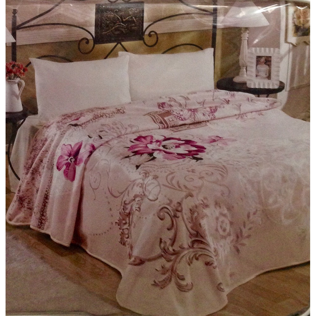Mink Battaniye Solana 977 Pudra Çift Kişilik 220x240 Mink Battaniye Solana 977 Pudra Çift Kişilik 220x240