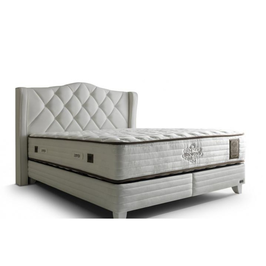 Bambi Diamond Yatak + Baza + Başlık Set 160x200 Çift