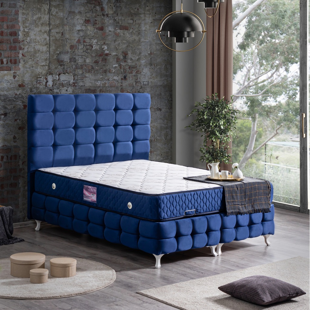 Baza Duke Lux Cift Kisilik Lacivert Baza Baslik Deluxe Yatak Fiyatlari Ve Ozellikleri
