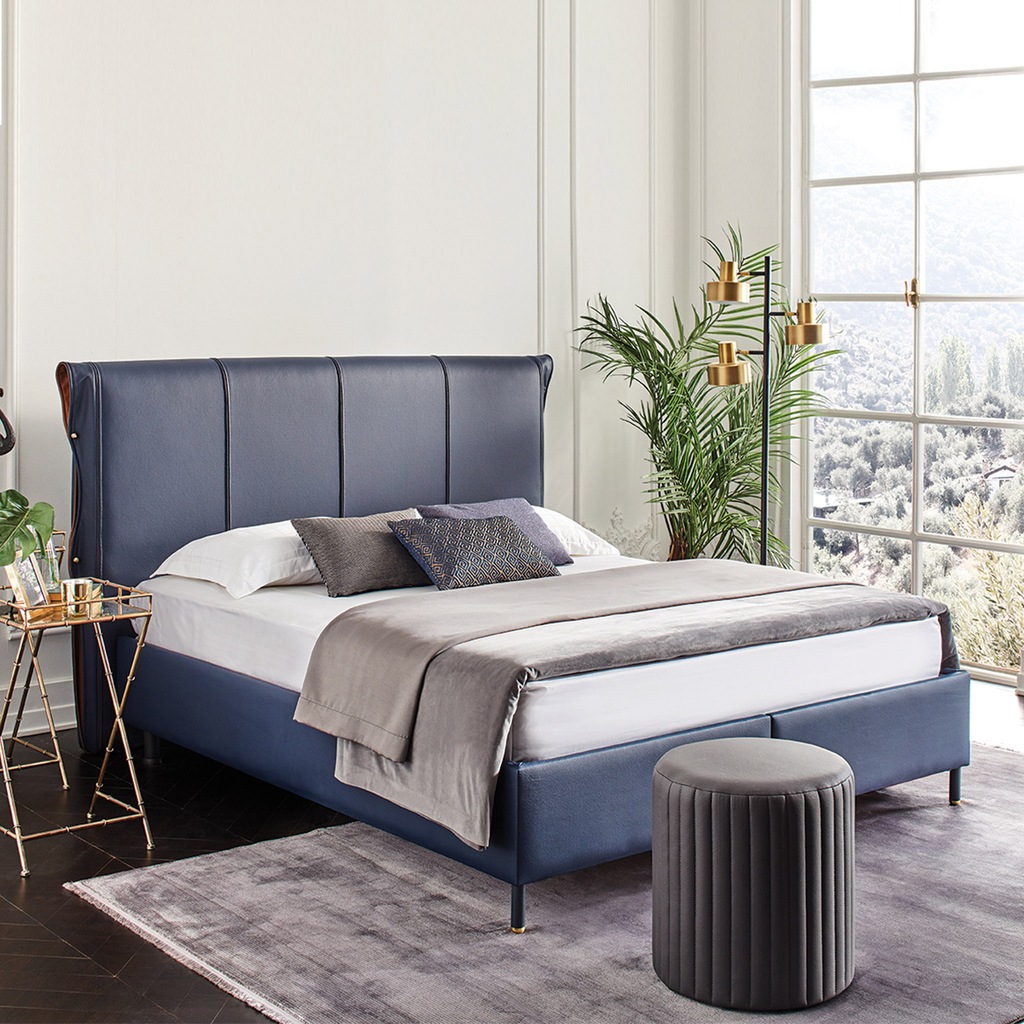 Yatas Bedding Lisbon Rivano Baza Baslik Set 200x200 Cm Lacivert Fiyatlari Ve Ozellikleri