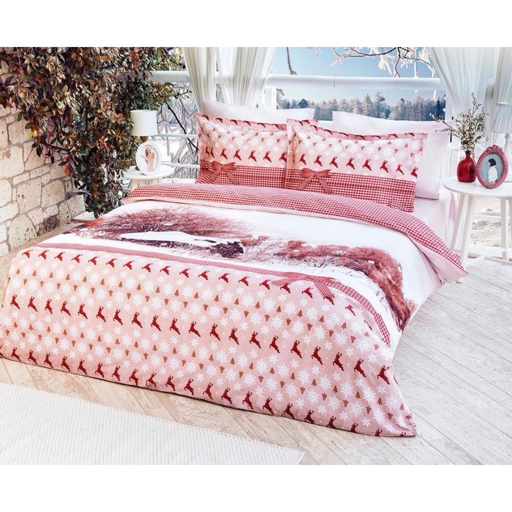 Özdilek Snow House Yılbaşı Özel Çift Kişilik Nevresim