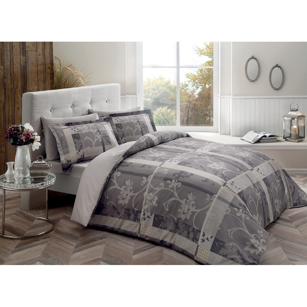 Tac Saten Delux Nevresim Takimi Madre Gri King Size Xl Battal Boy Fiyatlari Ve Ozellikleri