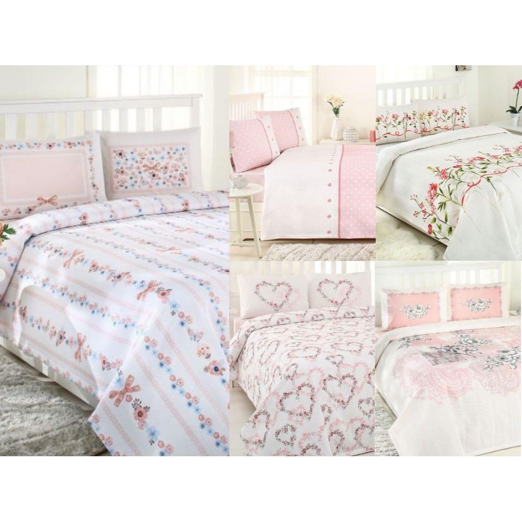 Özdilek Ranforce Çift Kişilik Pike Takımı 5 Farklı Desen