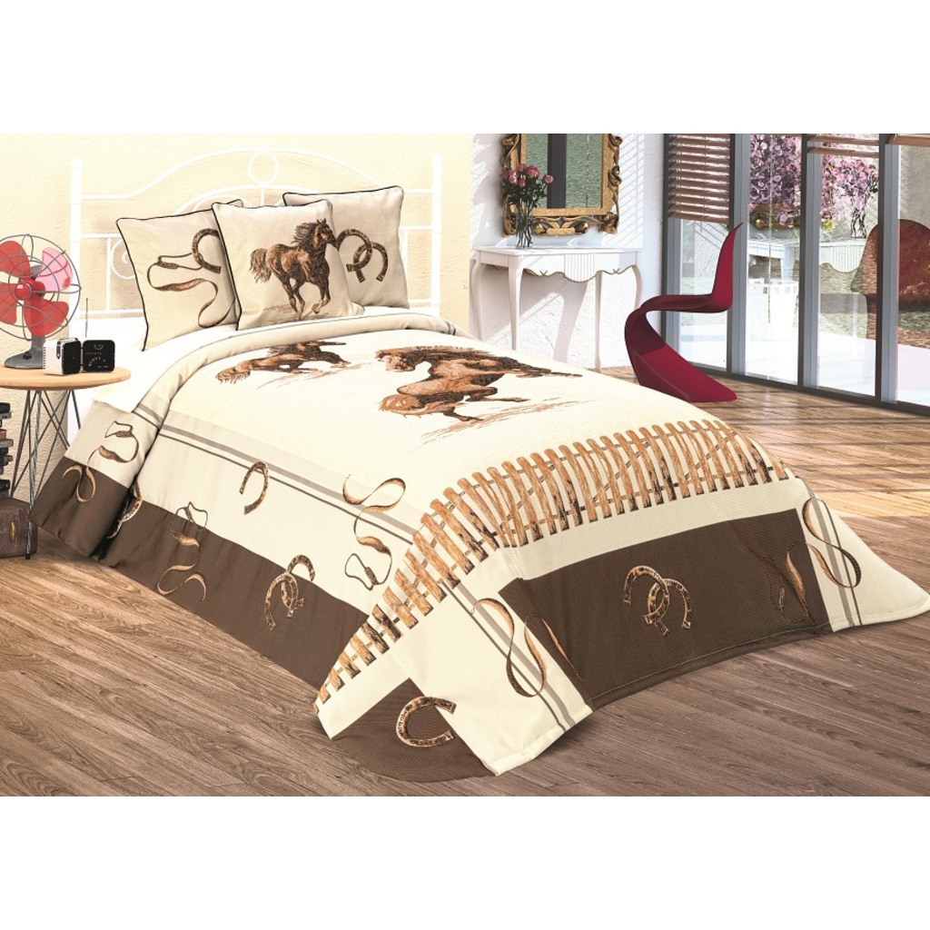 HOME ART HORSE TEK KİŞİLİK YATAK ÖRTÜSÜ