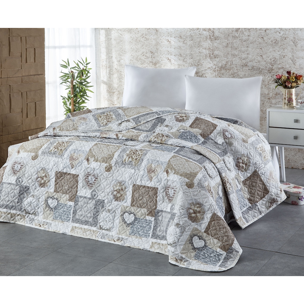 Komfort Home Çift Kişilik Ultrasonik Çok Amaçlı Örtü-Pike 200x220